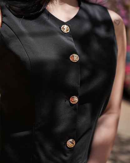 Black Star Button Set
